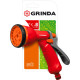 GRINDA P-8, 8 режимов, курок сзади, пластиковый, поливочный пистолет (8-427370) купить в Сочи