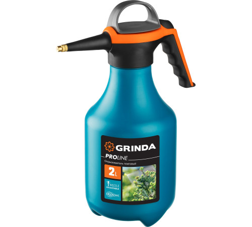 GRINDA PP-2, 2 л, колба из полиэтилена устойчивого к агрессивным средам, помповый опрыскиватель, PROLine (425052) купить  в Сочи