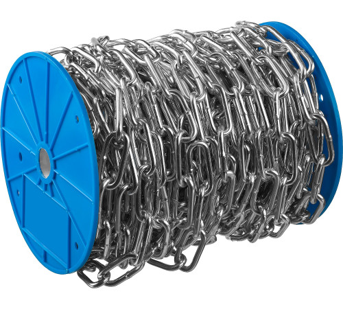 ЗУБР DIN 763, 10 мм, L 10 м, длиннозвенная цепь, Профессионал (4-304030-10) купить  в Сочи