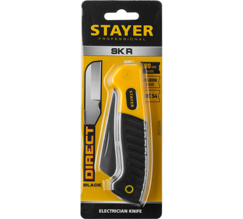 STAYER прямое лезвие, монтерский складной нож, Professional (45408) купить в Сочи STAYER прямое лезвие, монтерский складной нож, Professional (45408) купить в Сочи