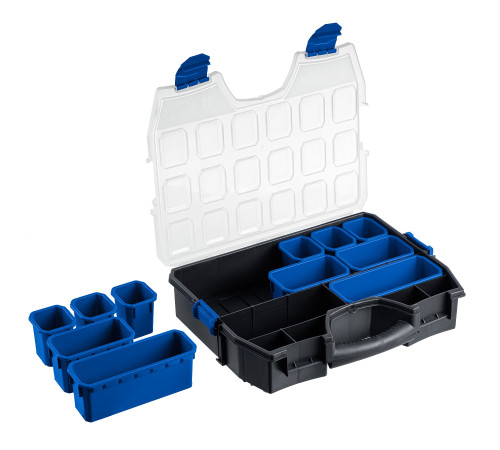 ЗУБР АМУР-11, 462 х 365 х 92 мм, Пластиковый органайзер со съемными лотками (38042-11) купить  в Сочи