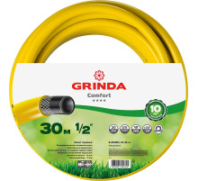 GRINDA Comfort, 1/2″, 30 м, 30 атм, трёхслойный, армированный, поливочный шланг (8-429003-1/2-30)