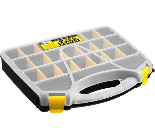 STAYER SPACE-18, 455 х 355 х 70 мм, (18″), пластиковый органайзер с 21 ячейкой (38038-18) купить  в Сочи