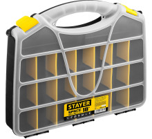 STAYER SPACE-18, 455 х 355 х 70 мм, (18″), пластиковый органайзер с 21 ячейкой (38038-18)