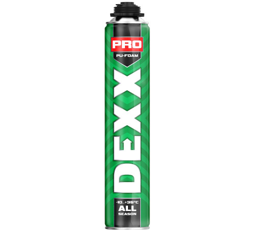 DEXX PRO, 750 мл, пистолетная, всесезонная, выход до 30 л, монтажная пена (41126) купить в Сочи DEXX PRO, 750 мл, пистолетная, всесезонная, выход до 30 л, монтажная пена (41126) купить в Сочи