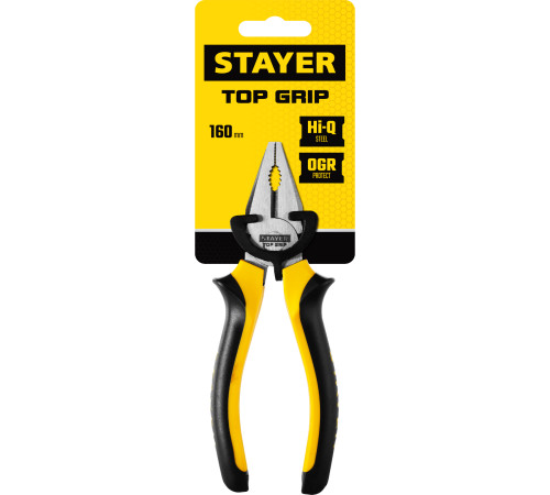 STAYER TOPGrip, 160 мм, комбинированные плоскогубцы (2205-1-16) купить  в Сочи