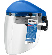 СИБИН экран 200 х 400 мм, поликарбонат 2 мм, с рейкой, защитный лицевой щиток (11089)