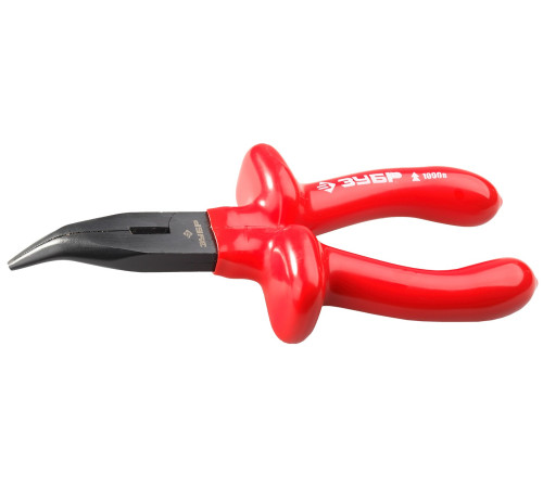 ЗУБР Электрик, 160 мм, диэлектрические изогнутые тонкогубцы (2214-4-16) купить  в Сочи