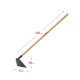 GRINDA GH-190 WOOD, 190 x 145 x 1300 мм, трапециевидный профиль, углеродистая сталь, антикор. покрытие, деревянный черенок, мотыга (39597) купить в Сочи