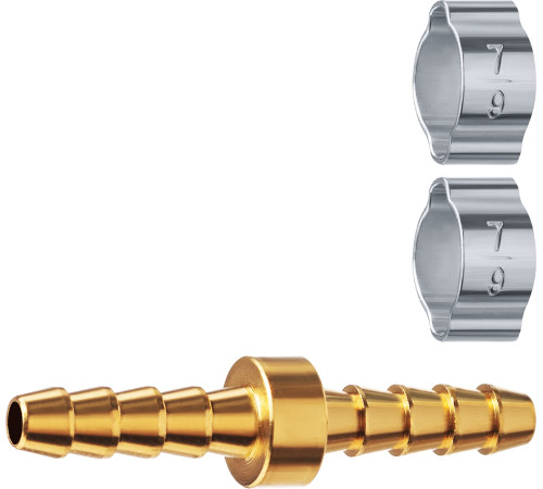 ЗУБР ″елочка″-″елочка″, 6 мм с обжимными хомутами, штуцер соединительный, Профессионал (64925-06) купить  в Сочи