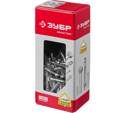 ЗУБР ШДШ, DIN 571, 30 х 6 мм, цинк, 120 шт, шуруп с шестигранной головкой (4-300451-06-030) купить  в Сочи