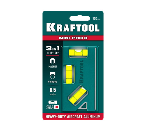 KRAFTOOL Mini-Pro 3, 100 мм, магнитный компактный уровень (34861-010) купить  в Сочи