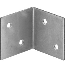 ЗУБР УМШ-1.5, 40 x 40 x 40 x 1.5 мм, белый цинк, широкий мебельный уголок (31034-40)