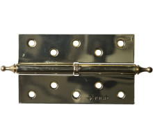 ЗУБР 125 х 75 х 2.5 мм, разъемная, правая, цвет латунь (PB), 2 шт, карточная петля (37605-125-1R)