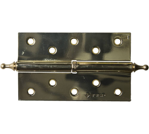 ЗУБР 125 х 75 х 2.5 мм, разъемная, правая, цвет латунь (PB), 2 шт, карточная петля (37605-125-1R) купить  в Сочи