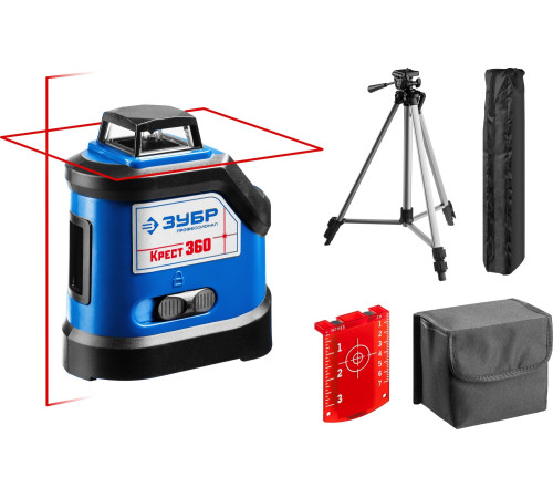 ЗУБР Крест 360, №2, 20 - 70 м, лазерный нивелир, Профессионал (34906-2) купить  в Сочи