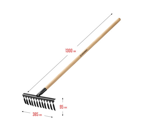 GRINDA GS-12 WOOD, 385 х 95 х 1300 мм, 12 витых зубцов, углеродистая сталь, антикор. покрытие, черенок дерев. высш. сорт, садовые грабли(39581-12) купить в Сочи GRINDA GS-12 WOOD, 385 х 95 х 1300 мм, 12 витых зубцов, углеродистая сталь, антикор. покрытие, черенок дерев. высш. сорт, садовые грабли(39581-12) купить в Сочи