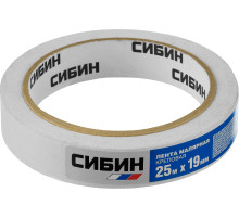 СИБИН 19 мм х 25 м, креповый, малярный скотч (12111-19)
