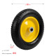GRINDA WP-25, 360 мм, для тачек (арт. 422394, 422397, 422400), стальной диск, подшипник - 25,4 мм, пневматическое колесо (422407) купить в Сочи