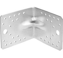 ЗУБР УКУ-2.0, 90 x 105 x 105 x 2 мм, цинк, усиленный крепежный уголок (310116-90-105)