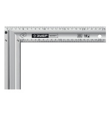 ЗУБР ЭКСПЕРТ 250 мм, жесткий столярный угольник, Профессионал (34392-25)