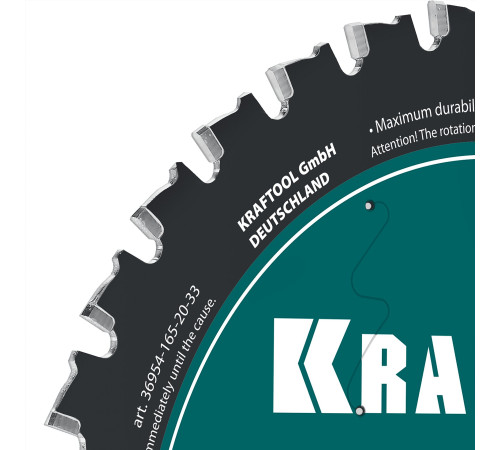 KRAFTOOL Metal Cut 165 х 20 мм, 33Т, диск пильный по металлу и стали (36954-165-20-33) купить  в Сочи
