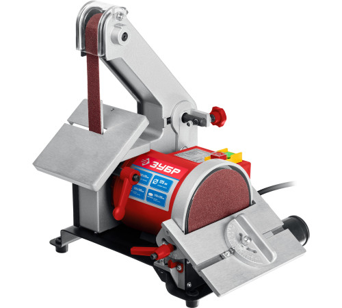 ЗУБР d 125 мм, 25 х 762 мм лента, 330 Вт, тарельчато - ленточный шлифовальный станок (ЗШС-330) купить  в Сочи