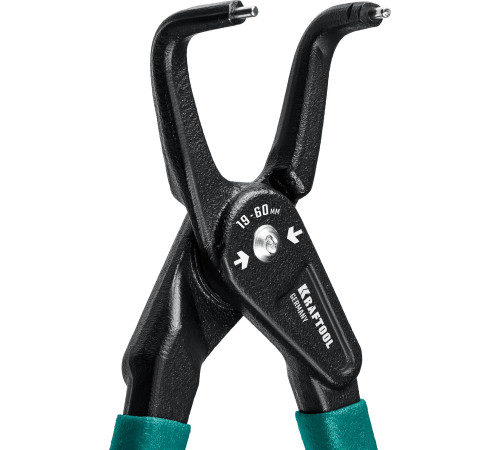 KRAFTOOL 180 мм, изогнутые губки, внутренний, съемник стопорных колец (22812-2) купить  в Сочи