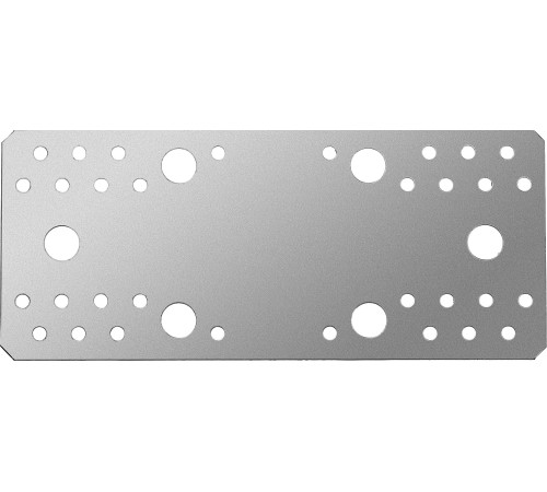 ЗУБР КП-2.5, 210 x 90 x 2.5 мм, цинк, крепежная пластина (31023-210) купить  в Сочи