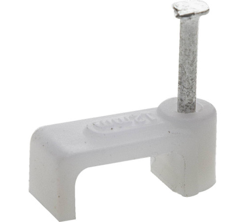 ЗУБР СД-П, 12 мм, 40 шт, прямоугольная скоба-держатель с оцинкованным гвоздем, Профессионал (45112-12) купить  в Сочи