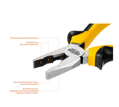 STAYER TOPGrip, 180 мм, комбинированные плоскогубцы (2205-1-18) купить  в Сочи