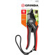 GRINDA G-26, 205 мм, углеродистая сталь, закаленные лезвия, тефлоновое покрыт., двухкомпонентные пластиковые рукоятки, плоскостной секатор (8-423102) купить в Сочи