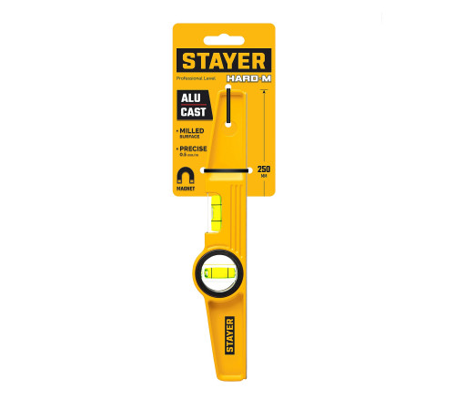 STAYER HARD-М 250 мм, литой магнитный уровень (3488) купить в Сочи STAYER HARD-М 250 мм, литой магнитный уровень (3488) купить в Сочи