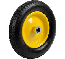 GRINDA WP-25, 360 мм, для тачек (арт. 422394, 422397, 422400), стальной диск, подшипник - 25,4 мм, пневматическое колесо (422407)