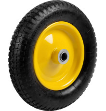 GRINDA WP-25, 360 мм, для тачек (арт. 422394, 422397, 422400), стальной диск, подшипник - 25,4 мм, пневматическое колесо (422407)