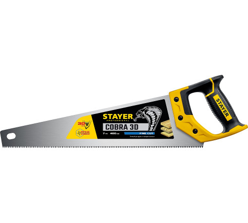 STAYER Cobra 3D, 400 мм, универсальная ножовка, Professional (1512-40) купить в Сочи STAYER Cobra 3D, 400 мм, универсальная ножовка, Professional (1512-40) купить в Сочи