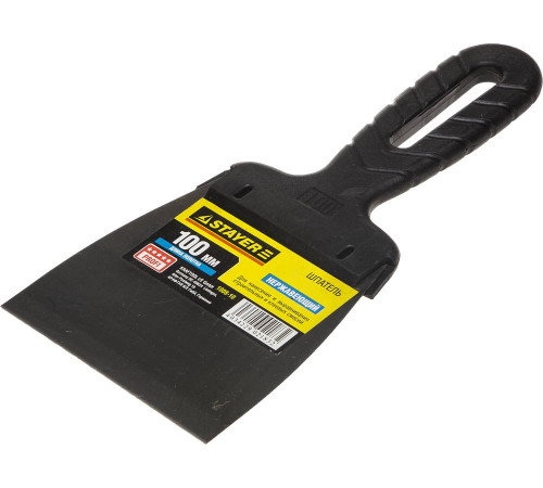 STAYER PROFlat, 100 мм, пластиковая ручка, нержавеющий шпатель, Professional (1008-10) купить  в Сочи