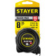 STAYER BlackMax, 8 м х 25 мм, рулетка с двумя фиксаторами, Professional (3410-08) купить в Сочи