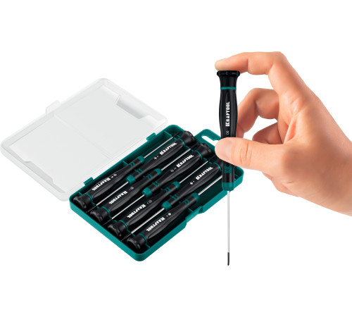 KRAFTOOL Precision 7, 7 предм., Набор отверток (25686) купить  в Сочи
