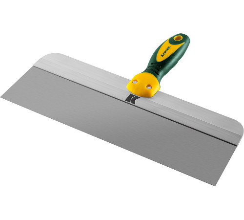 KRAFTOOL 350 мм, широкое полотно, алюминиевая направляющая, двухкомпонентная ручка, нержавеющий, фасадный шпатель (10036-350) купить  в Сочи