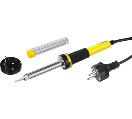 STAYER PROTerm, 60 Вт, конус, в наборе: припой + подставка, 2 К рукоятка, электропаяльник, Professional (55300-60) купить  в Сочи