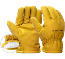 KRAFTOOL EXTREM Winter, XL (10) утеплённые кожаные рабочие перчатки (1137-XL)