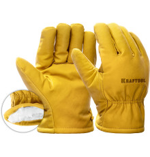 KRAFTOOL EXTREM Winter, XL (10) утеплённые кожаные рабочие перчатки (1137-XL)