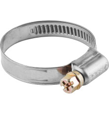 ЗУБР НХ-9Н, 20 - 32 мм, накатная лента 9 мм, 5 шт, нержавеющий хомут, Профессионал (3787-20-32)