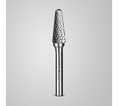 ЗУБР 10х25 мм, тип L (конус с закругленным углом 28°, радиус 2.2 мм), хв-к 6 мм, твердосплавная борфреза, ПРОФЕССИОНАЛ (28810-10-25) купить  в Сочи