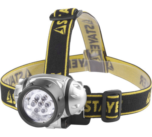STAYER TOPLight, 7 LED, 3 AAA, налобный фонарь (56572) купить  в Сочи