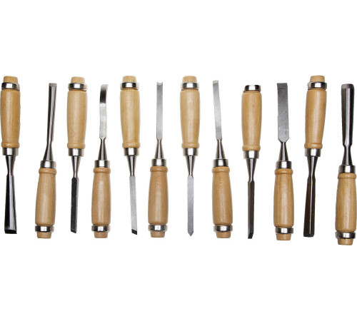 STAYER 12 предм., набор фигурных стамесок-резцов по дереву (1835-H12) купить  в Сочи