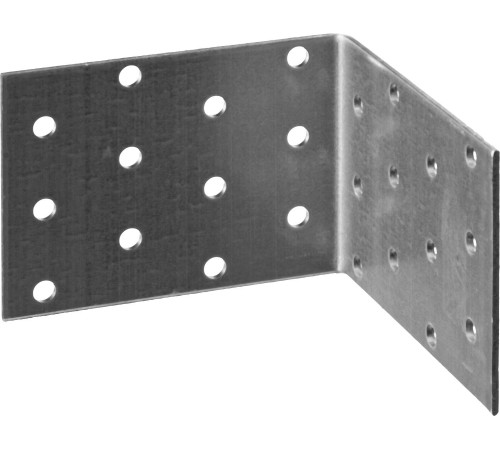 ЗУБР УКР-2.0, 60 x 80 x 80 x 2 мм, цинк, равносторонний крепежный уголок (310206-060-080) купить  в Сочи