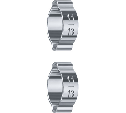 ЗУБР 11 - 13 мм, 2 шт, обжимной хомут, Профессионал (64929-11-13) купить  в Сочи