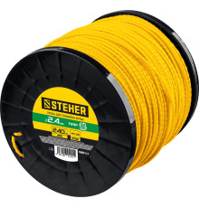 STEHER ВИТОЙ КВАДРАТ, 2.4 мм, 240 м, леска для триммера (75025-2.4)